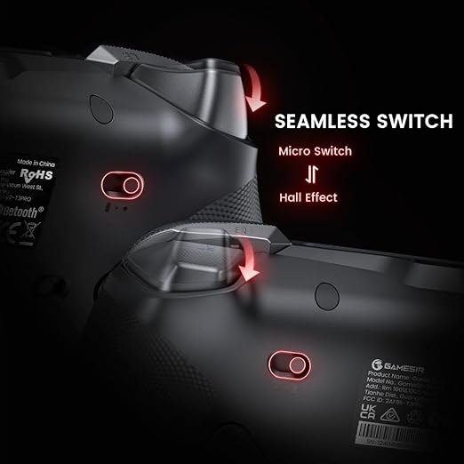GameSir Tarantula Pro Wireless Controller – TMR Joysticks, Hall Effect Triggers, NFC, Gyro, 9 Mappable Buttons for Switch/PC/iOS/Android
