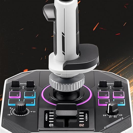 Thrustmaster Sol-R1 Flight Joystick, Hall Effect Technology for Ultra-Precise Gaming, 44 Buttons Ideal for Space Flight Simulation (compatible with PC)
